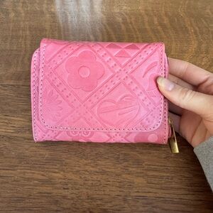 Pink Embossed Women's Wallet